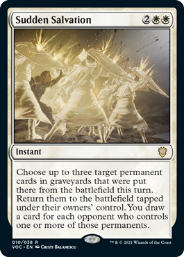 Sudden Salvation - Innistrad: Crimson Vow Commander #48
